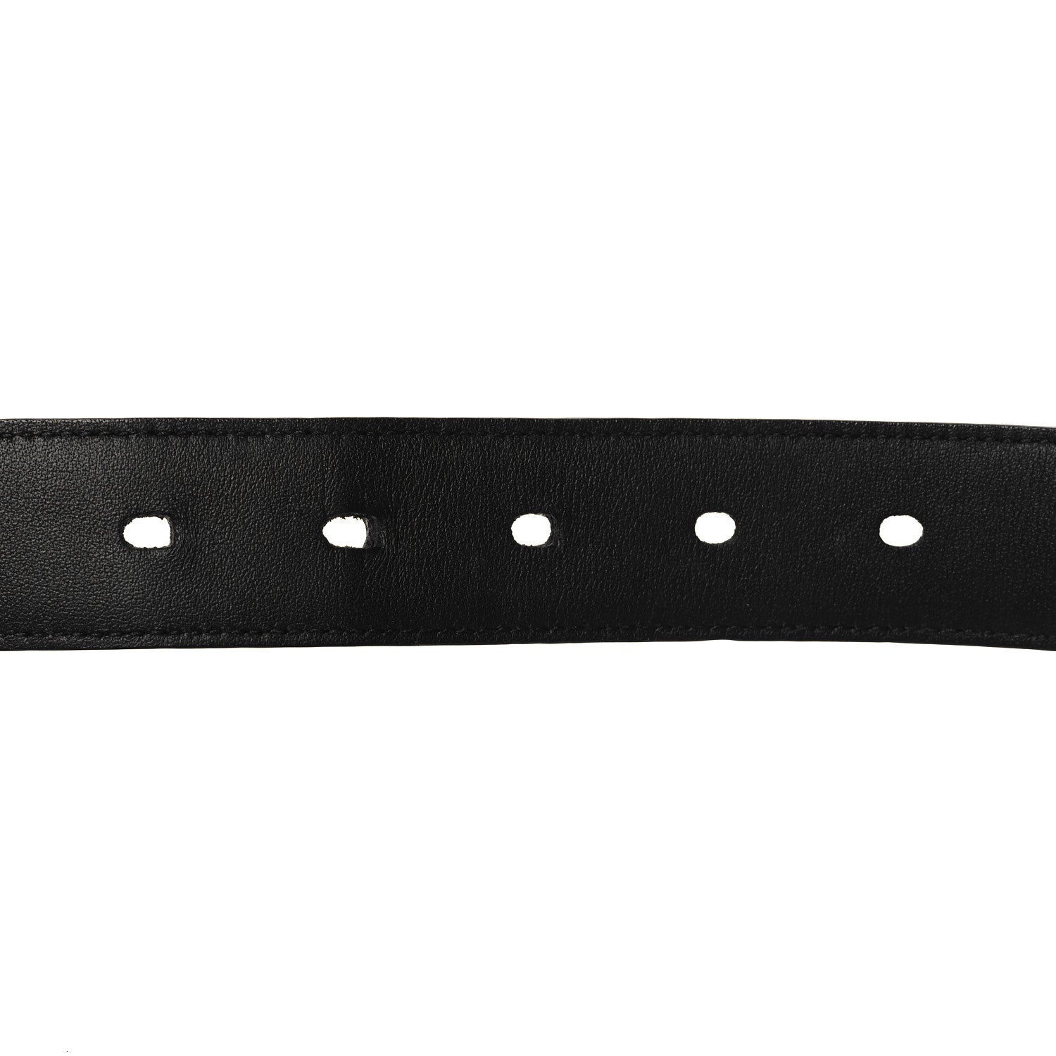 Saint Laurent Goatskin Monogram Cassandre Square Buckle Belt 95 38 Black 4 of 6