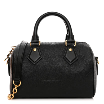 Louis Vuitton Empreinte Monogram Giant Speedy Bandouliere 20 Black 1 of 10