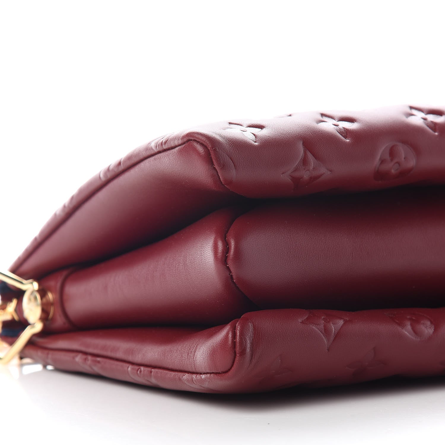 Louis Vuitton Lambskin Embossed Monogram Coussin PM Wine 6 of 7
