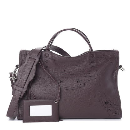 Balenciaga Veau Grana Perforated Blackout Hardware City Rouge Acajou 1 of 10