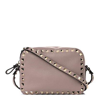 Valentino Garavani Calfskin Rockstud Camera Crossbody Bag Poudre 1 of 8