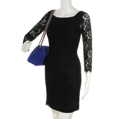 Prada Nylon Tessuto Impuntu Quilted Flap Indaco 2 of 9