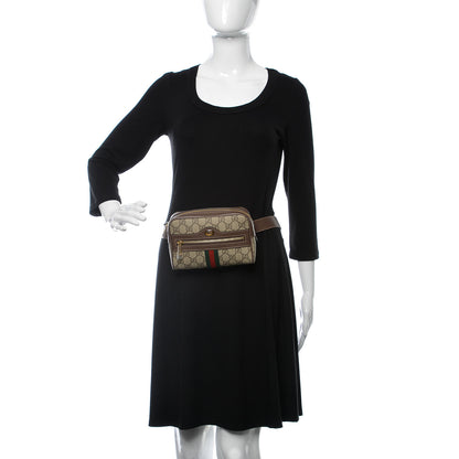 Gucci GG Supreme Monogram Web Small Ophidia Belt Bag 95 38 Dark Brown 2 of 8