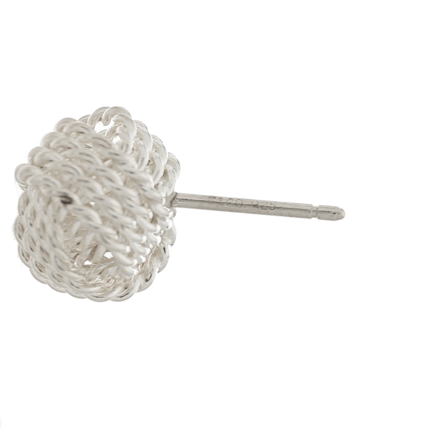 Sterling Silver Twist Knot Earrings