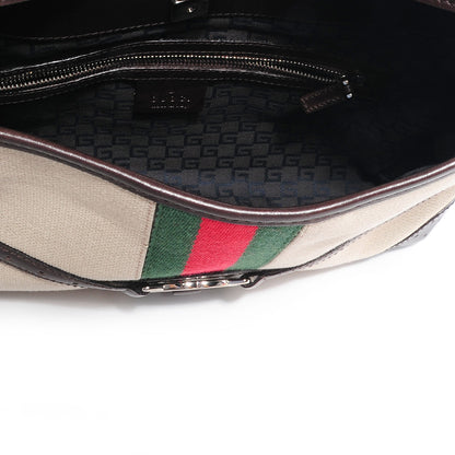 Gucci Canvas Web GG Reins Shoulder Bag 5 of 7
