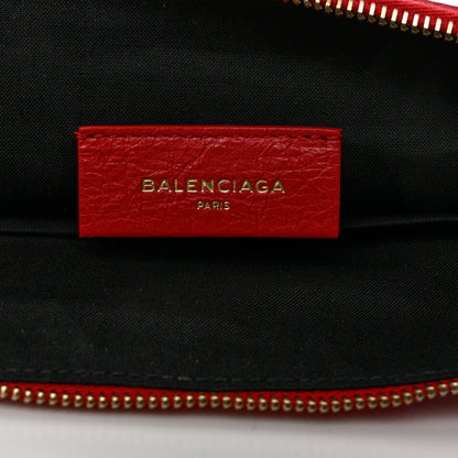Balenciaga Agneau Stadio Giant 12 Gold Hardware Pouch Rouge Cardinal 7 of 7
