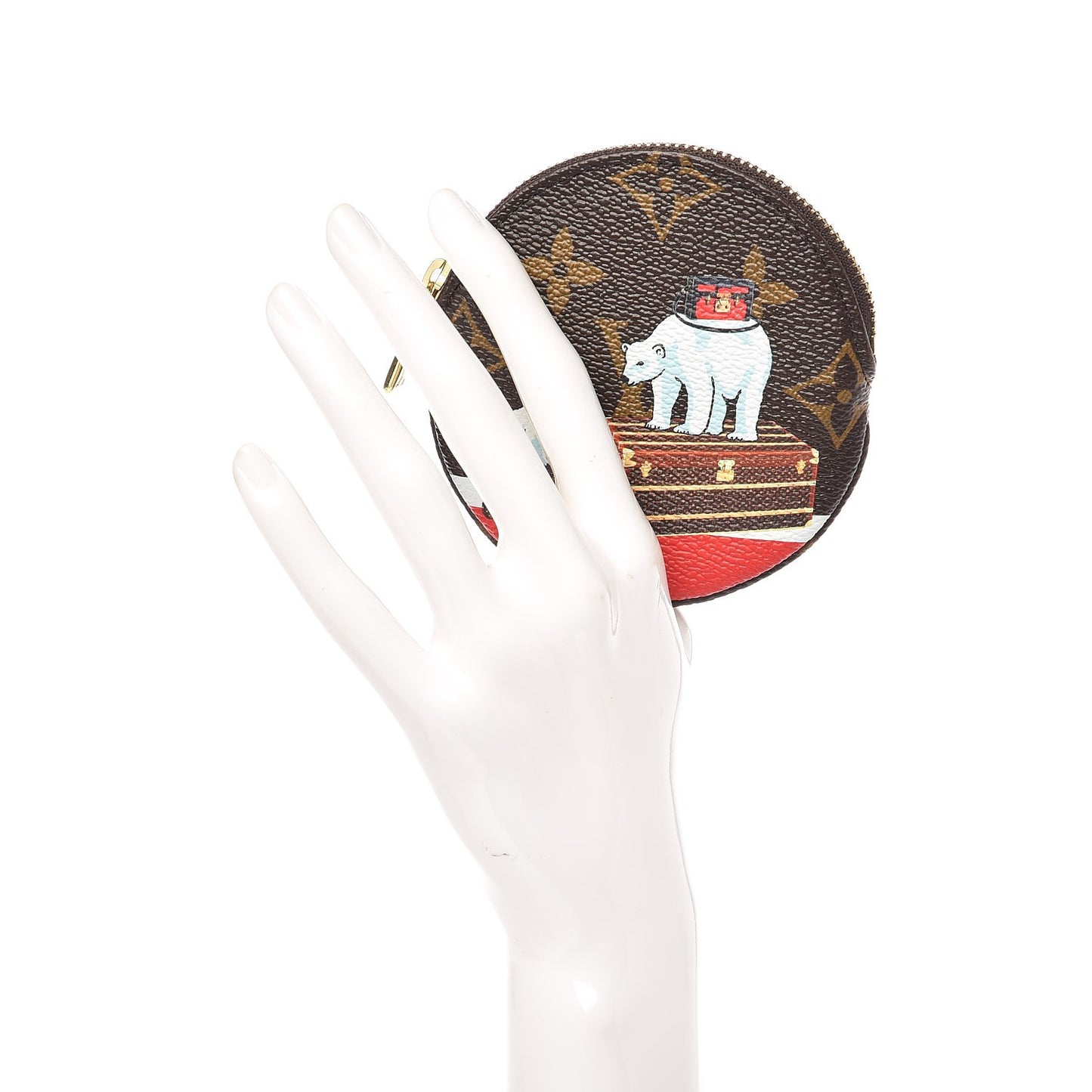 Monogram 2017 Christmas Animation Round Coin Purse