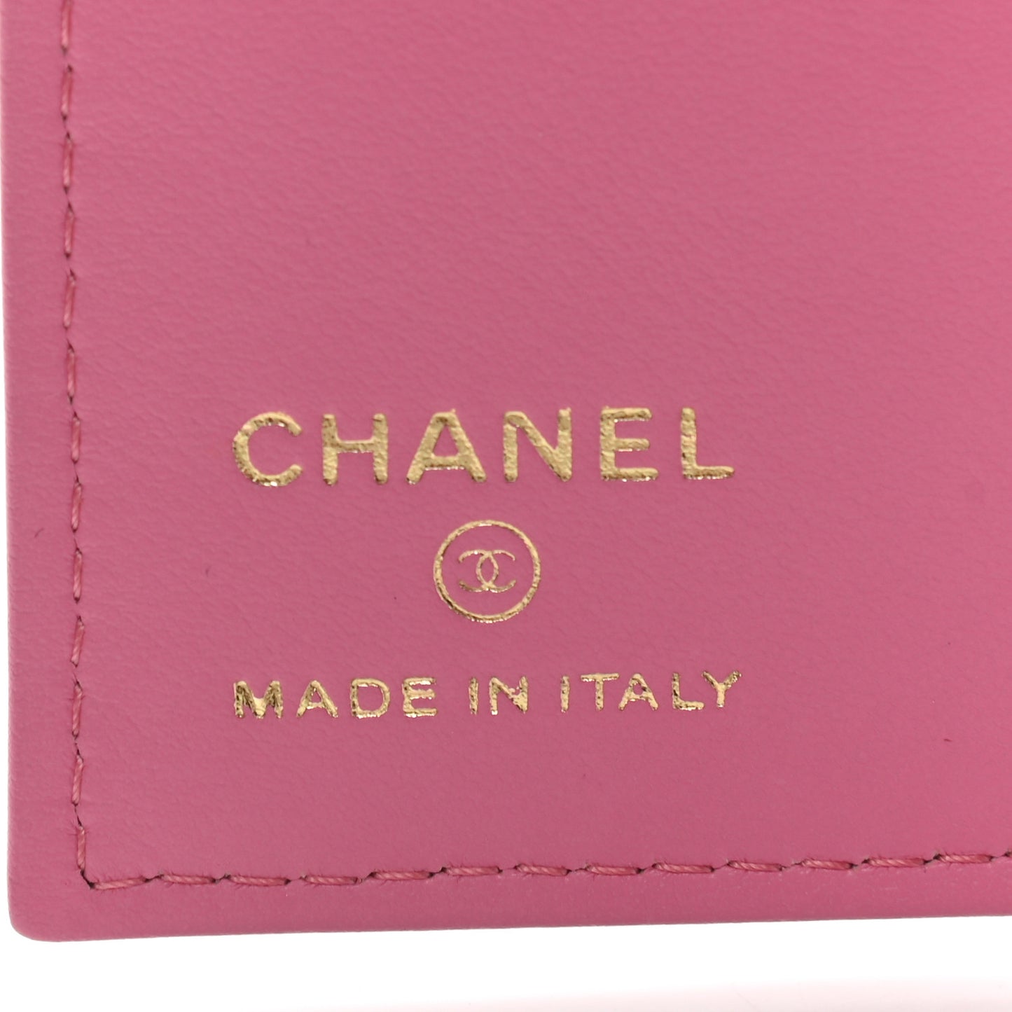 Caviar Quilted Passport Holder Pink