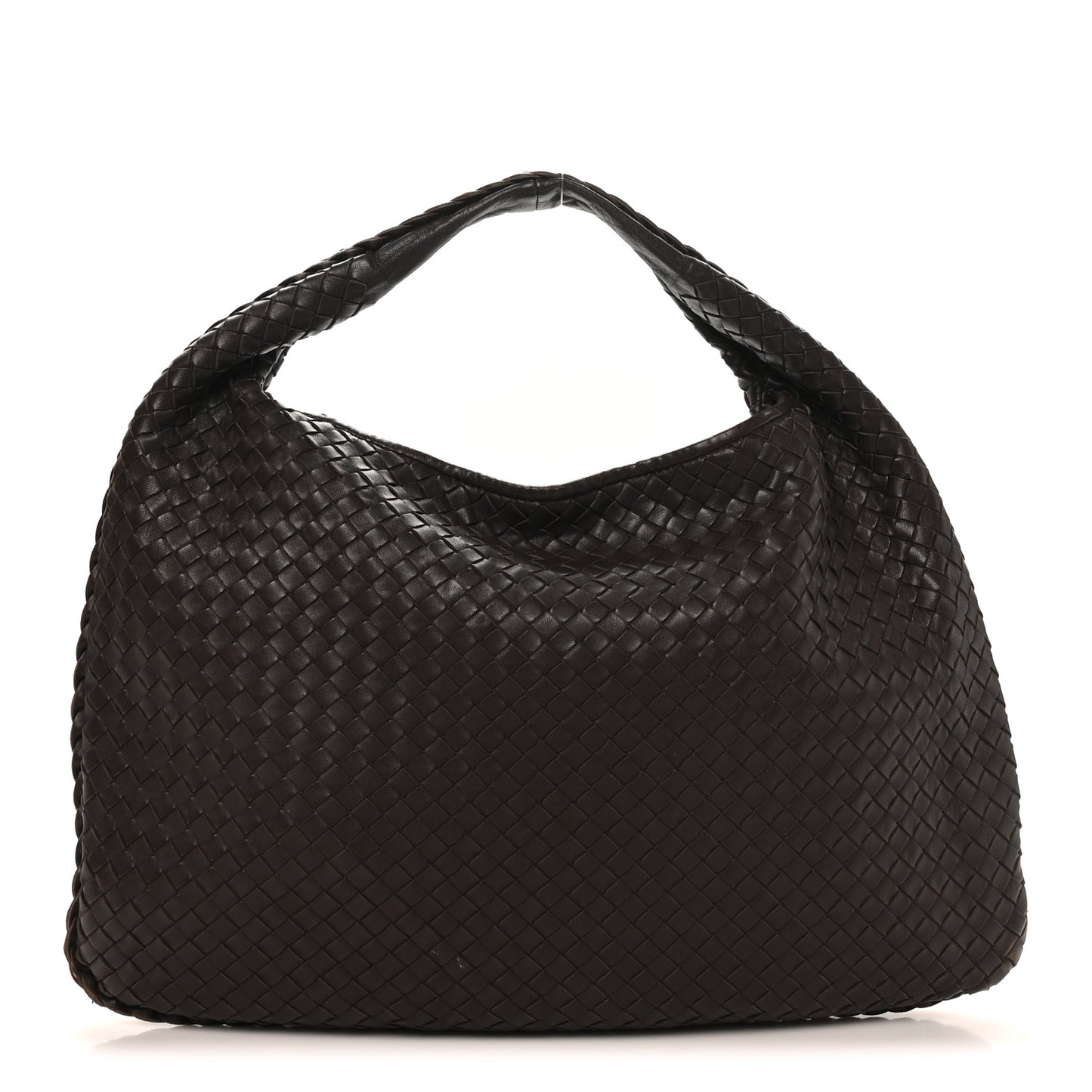 Nappa Intrecciato Medium Veneta Hobo Ebano