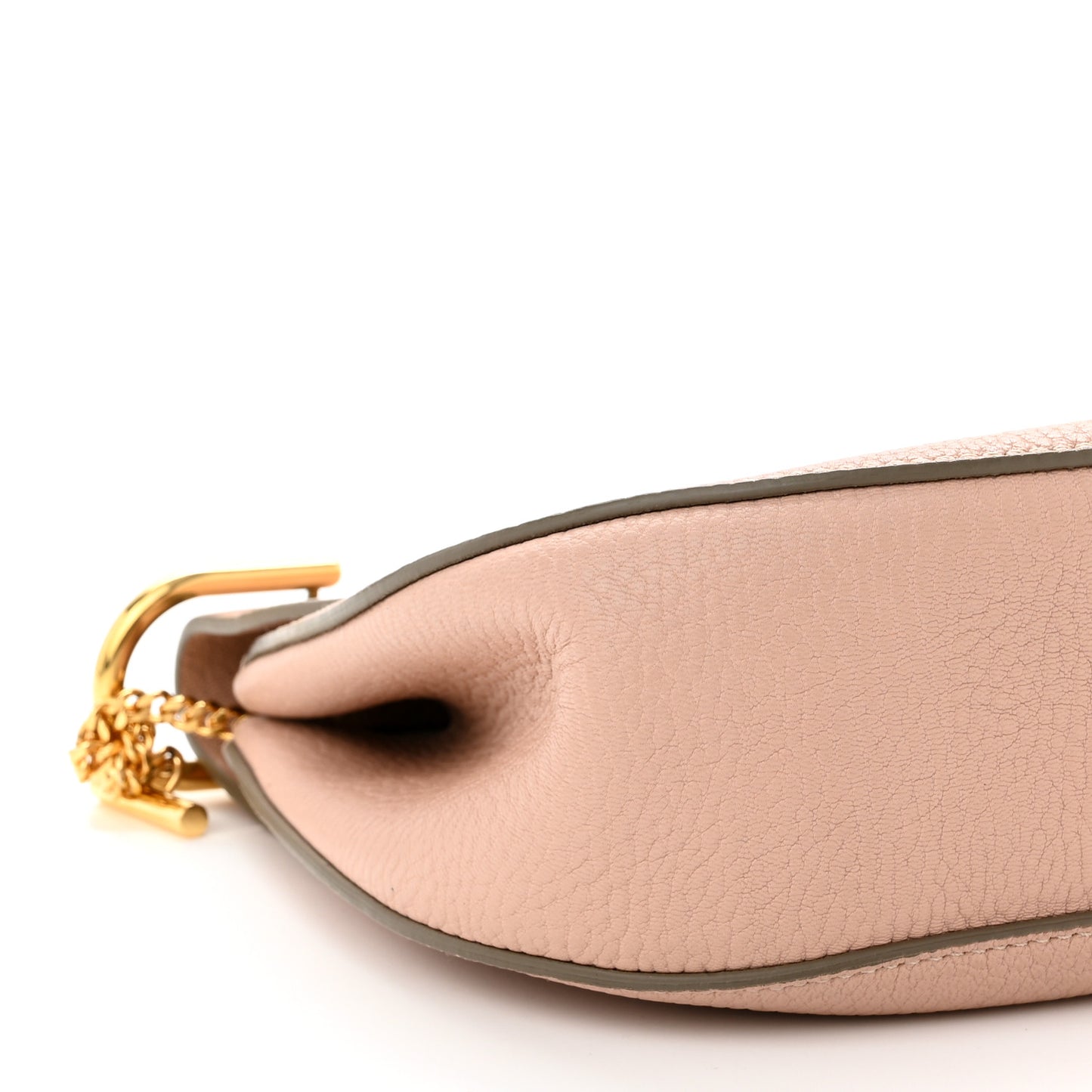 Grained Lambskin Drew Shoulder Bag Cement Pink