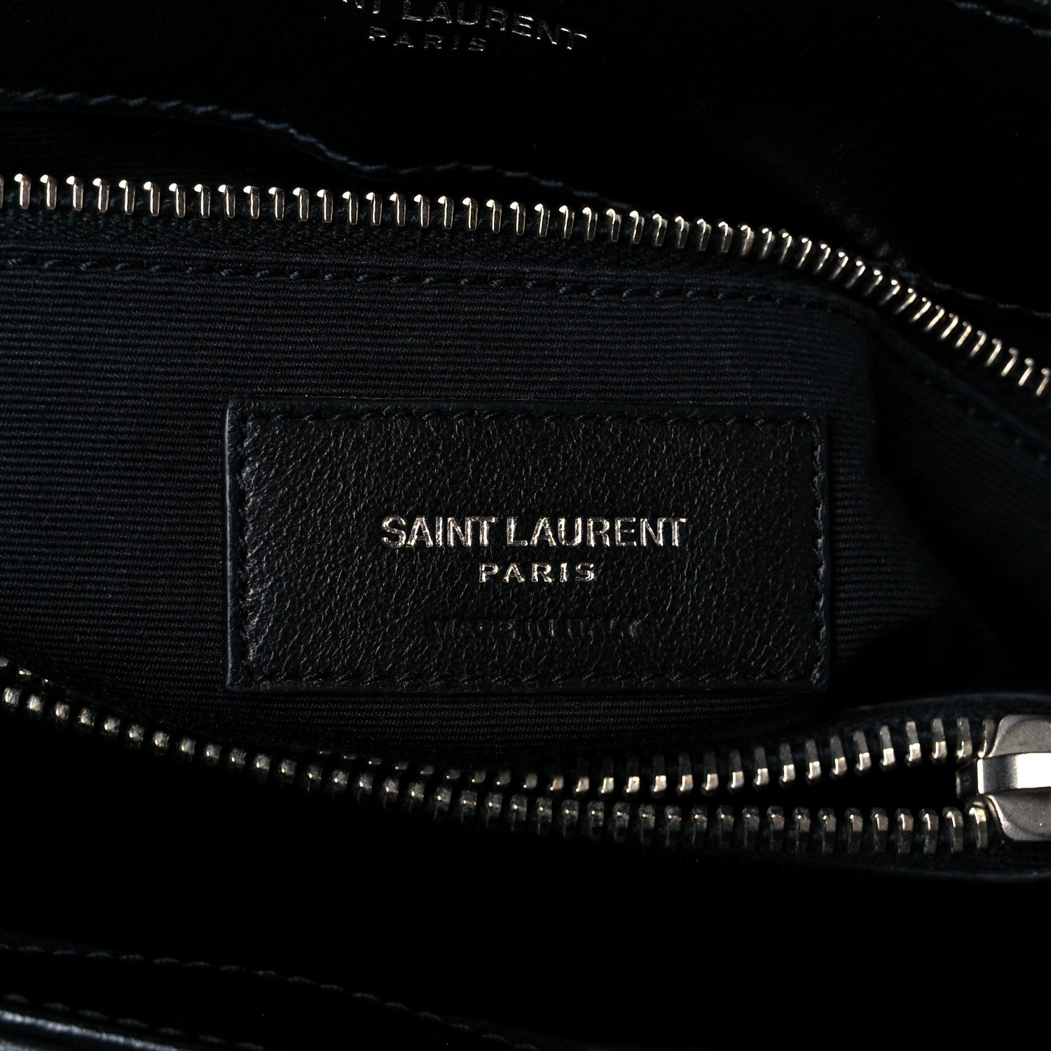 Saint Laurent Calfskin Y Quilted Monogram Medium Loulou Satchel Black 7 of 11