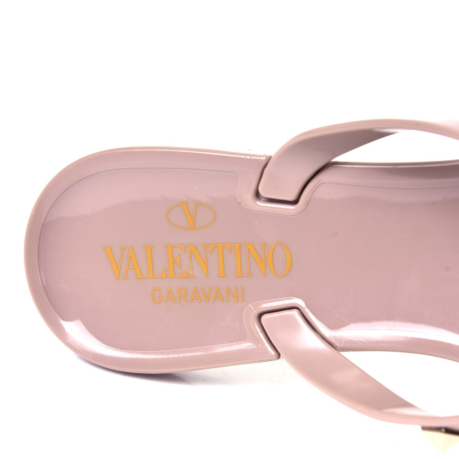 Valentino Garavani PVC Jelly Rockstud Bow Thong Sandals 38 Poudre 12 of 12