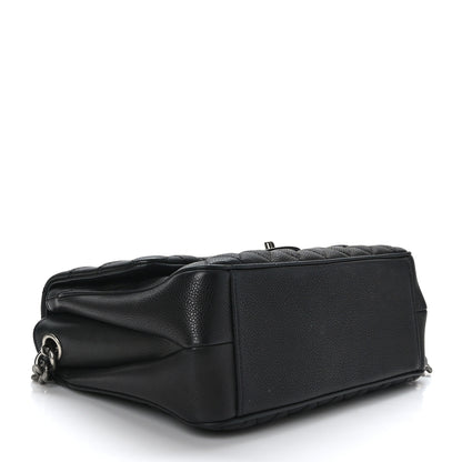 Chanel Caviar Quilted Medium Rock In Rome Single Flap Black 4 of 9