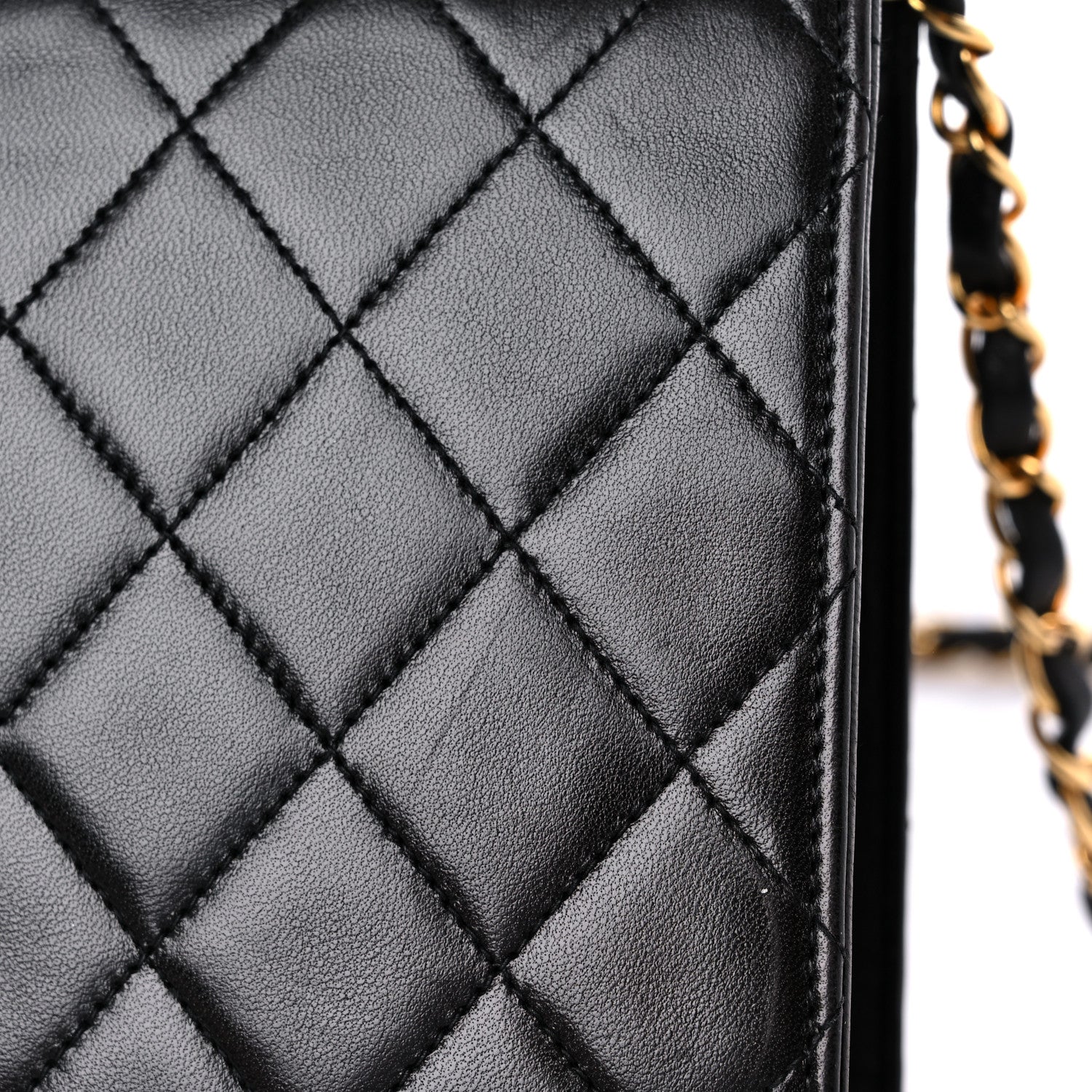Chanel Lambskin Quilted Medium Single Flap Black 18 of 22