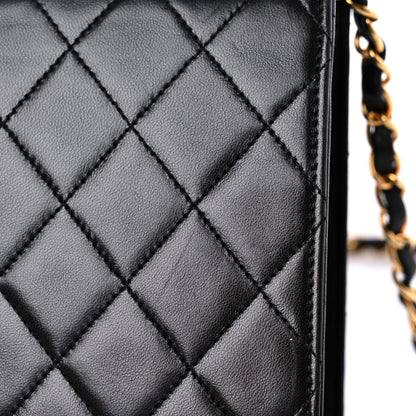 Chanel Lambskin Quilted Medium Single Flap Black 18 of 22