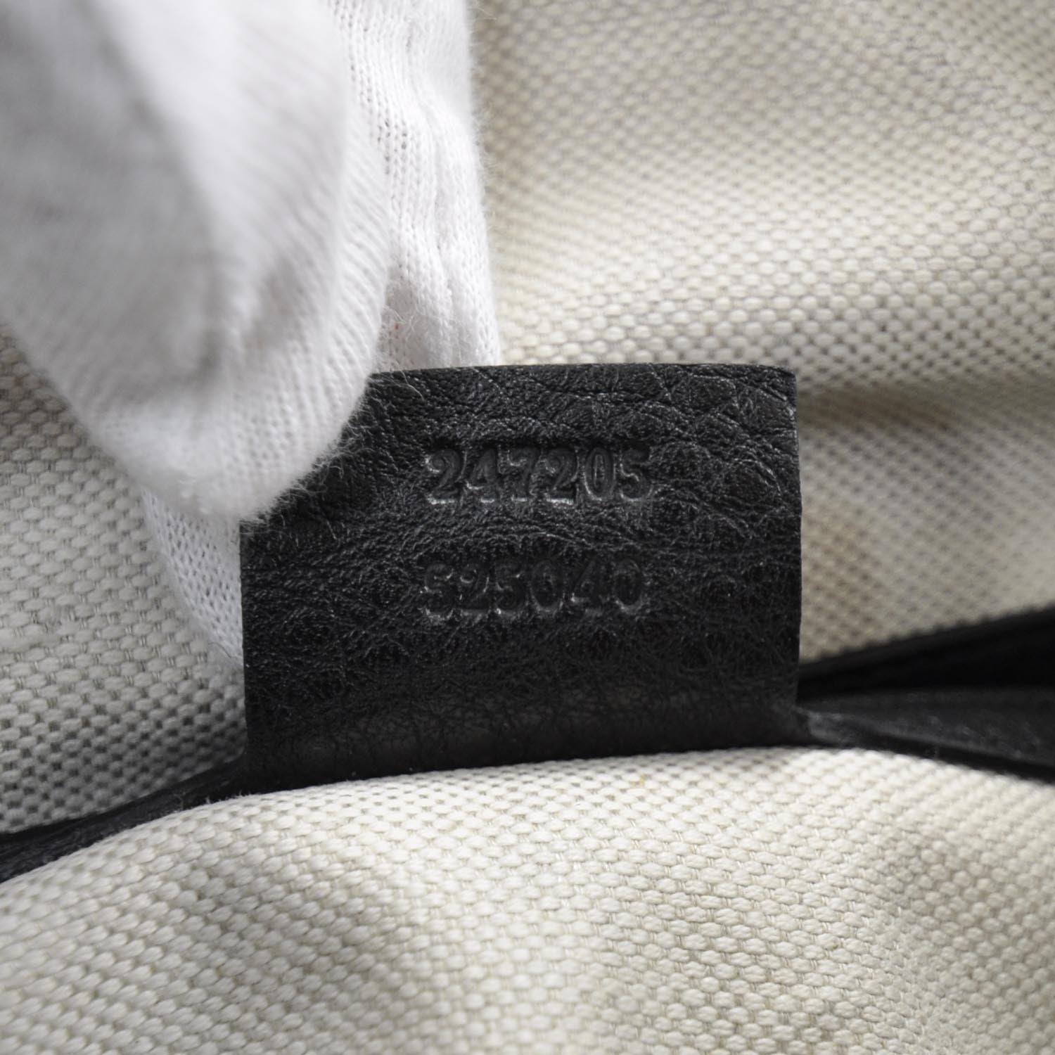 Gucci Leather Vintage Web Boston Black 9 of 9