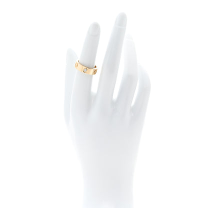 Cartier 18K Yellow Gold 3 Diamond 5.5mm LOVE Ring 51 5.75 2 of 4