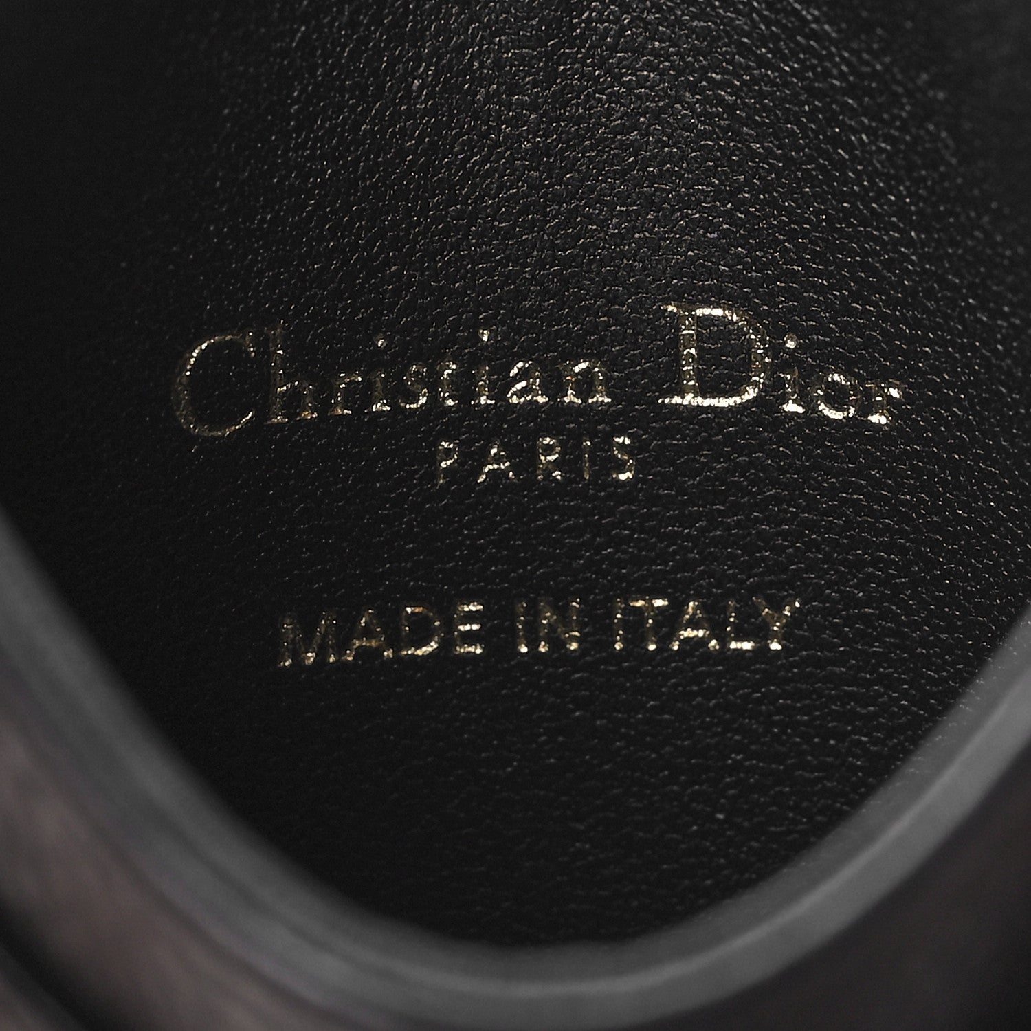 Christian Dior Calfskin Cannage Dioramour Caro Five-Slot Card Holder Black 6 of 7