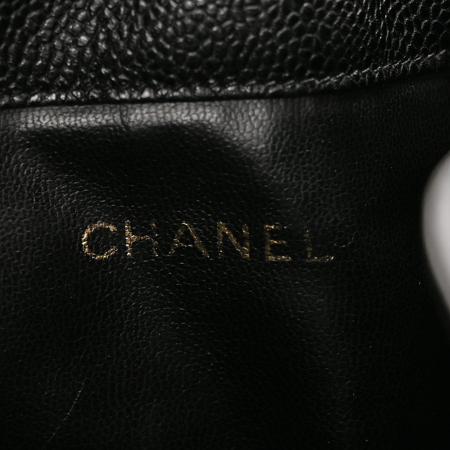 Chanel Caviar CC Drawstring Shoulder Bag Black 6 of 10