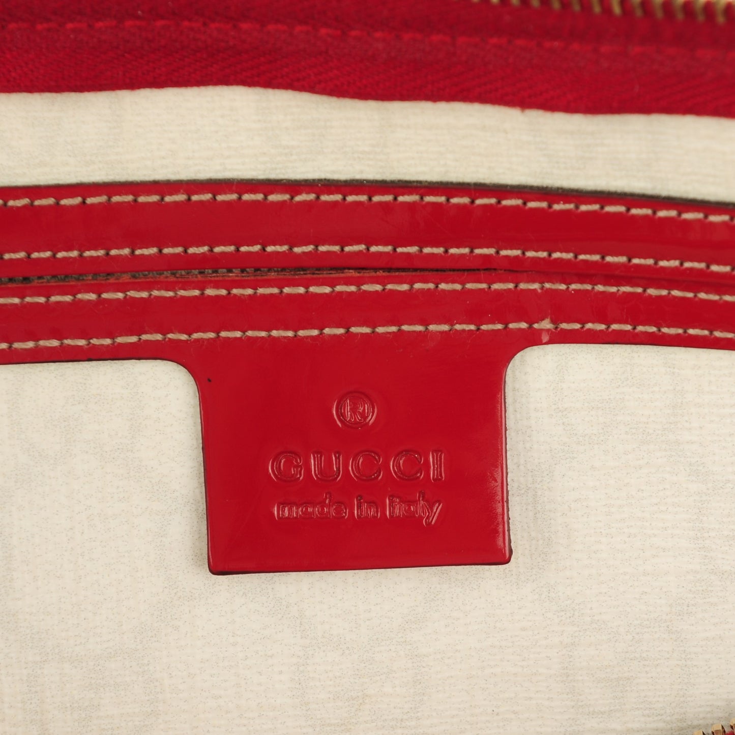 Coated Canvas Monogram Medium Tattoo Birds Joy Boston Off White Red