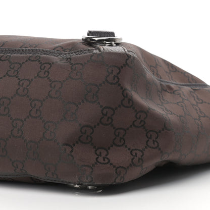 Gucci Nylon Monogram Large Abbey Tote Dark Brown 8 of 13