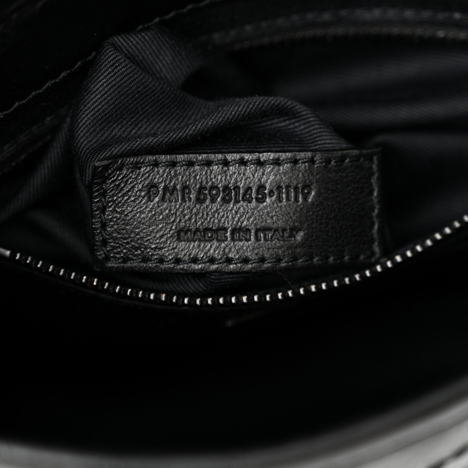 Saint Laurent Crinkled Calfskin Matelasse Monogram Niki Chain Wallet Black 7 of 10