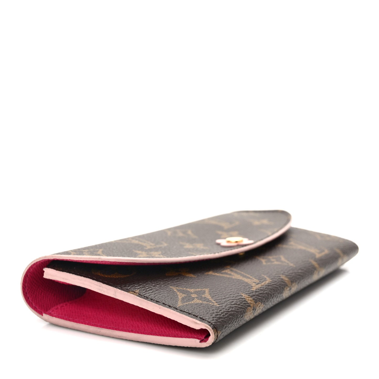 Monogram Bloom Flower Emilie Wallet Fuchsia