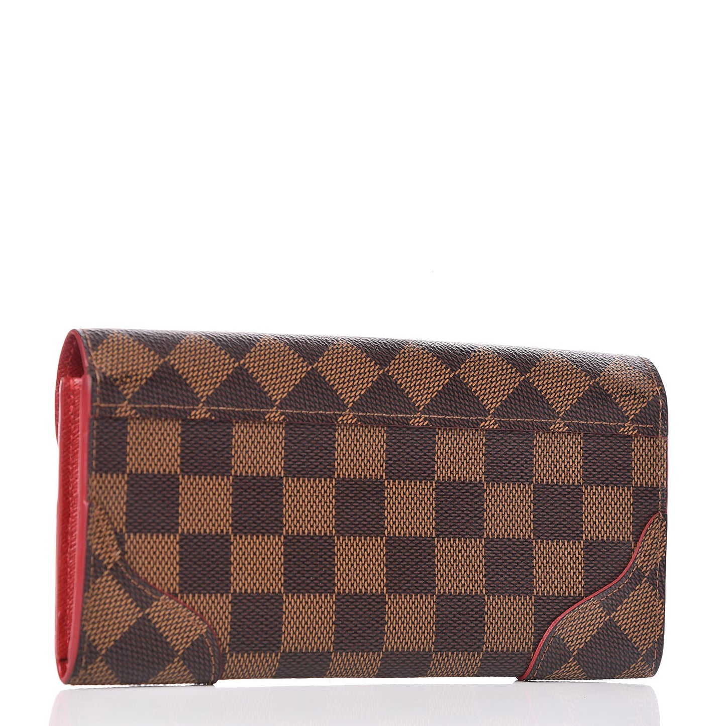 Damier Ebene Caissa Wallet Cherry