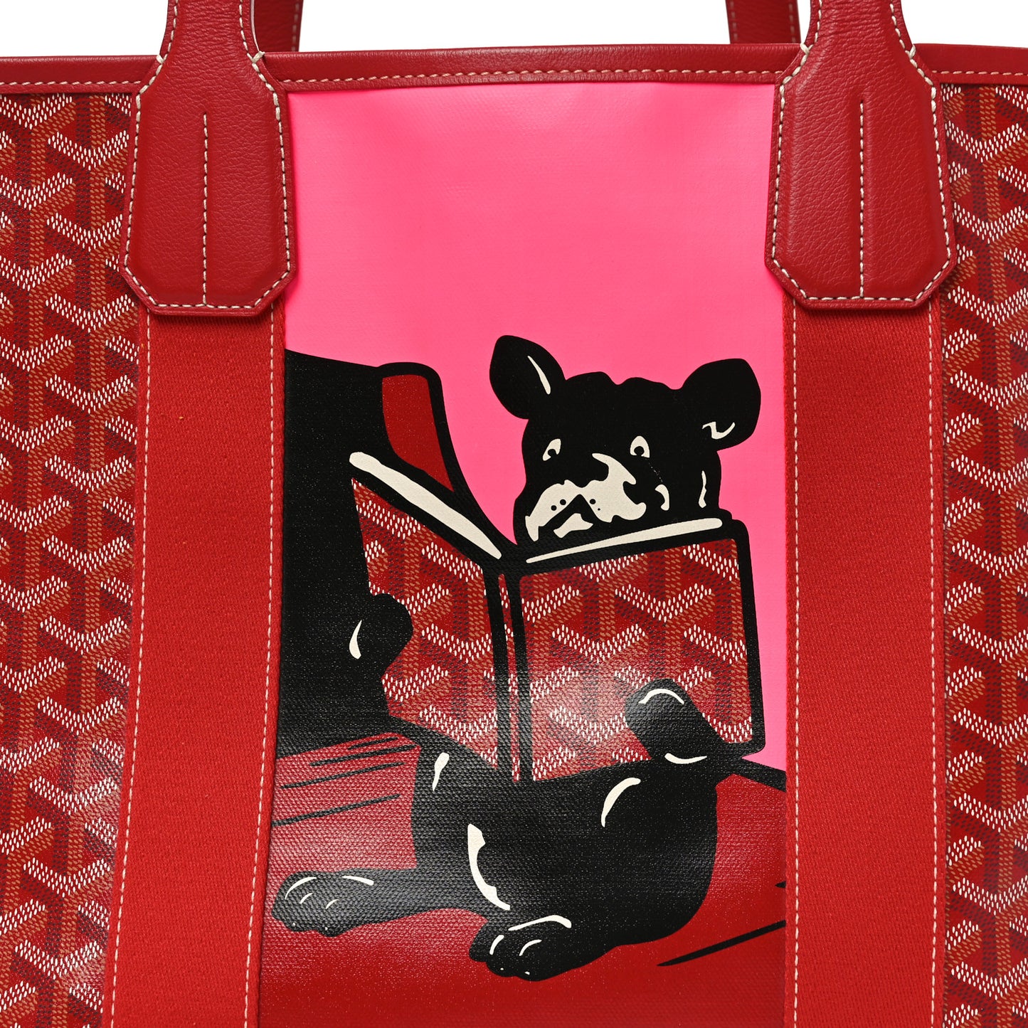 Goyardine Villette Tote Red