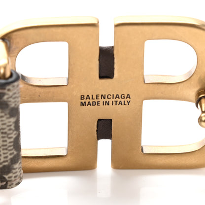 Gucci X BALENCIAGA BB Supreme Monogram Belt 85 34 Beige Ebony 3 of 5