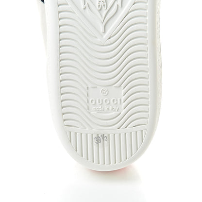 Gucci Calfskin Ayers Web Womens Ace Bow Lace Sneakers 39.5 White 6 of 9