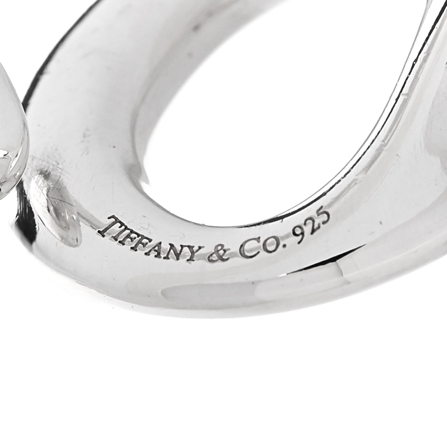 Tiffany Sterling Silver Elsa Peretti Sevillana Ring 54 7 5 of 5