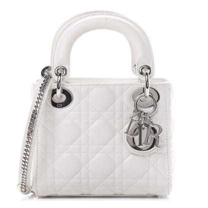 Christian Dior Lambskin Cannage Mini Lady Dior White 1 of 13