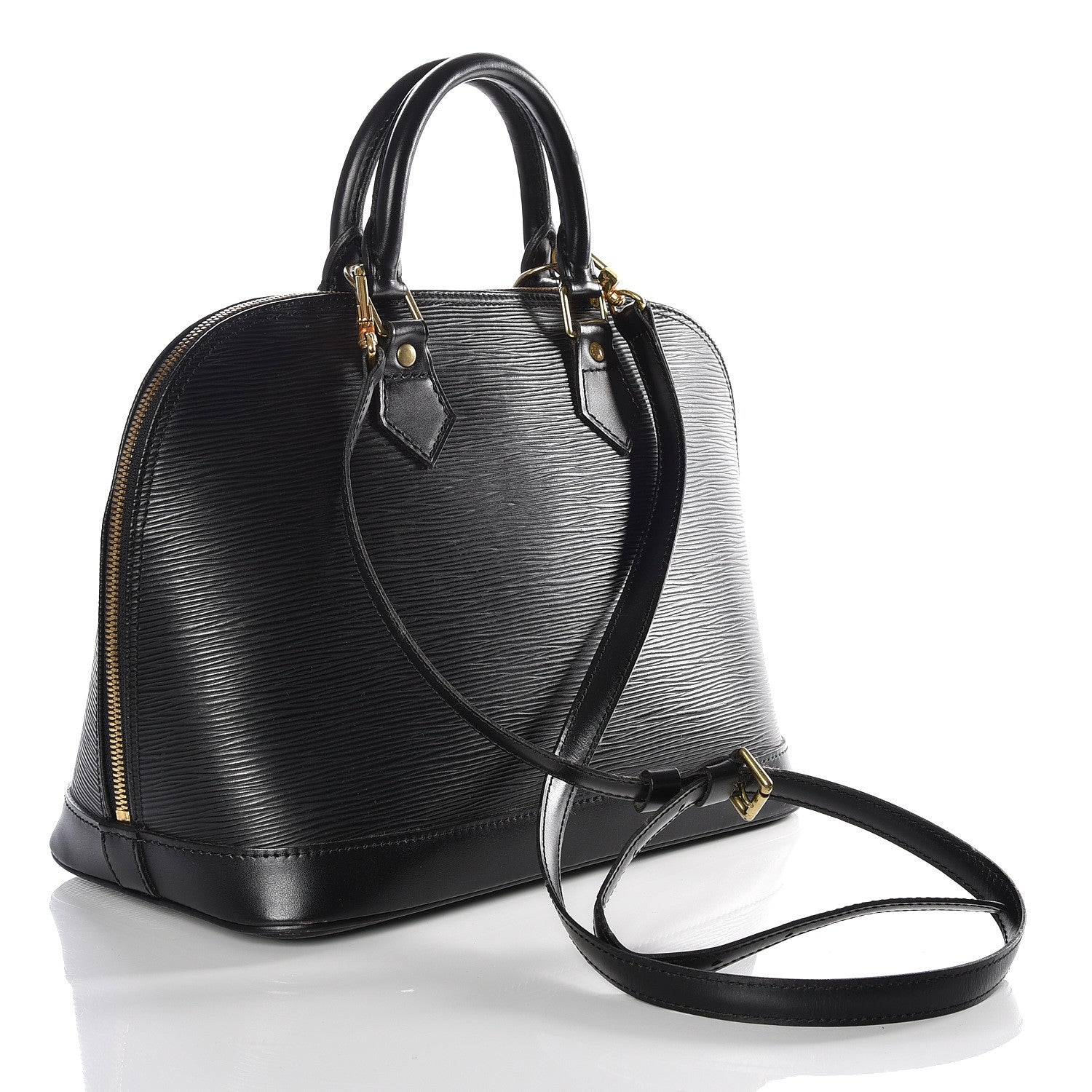Louis Vuitton Epi Alma PM Black 2 of 9