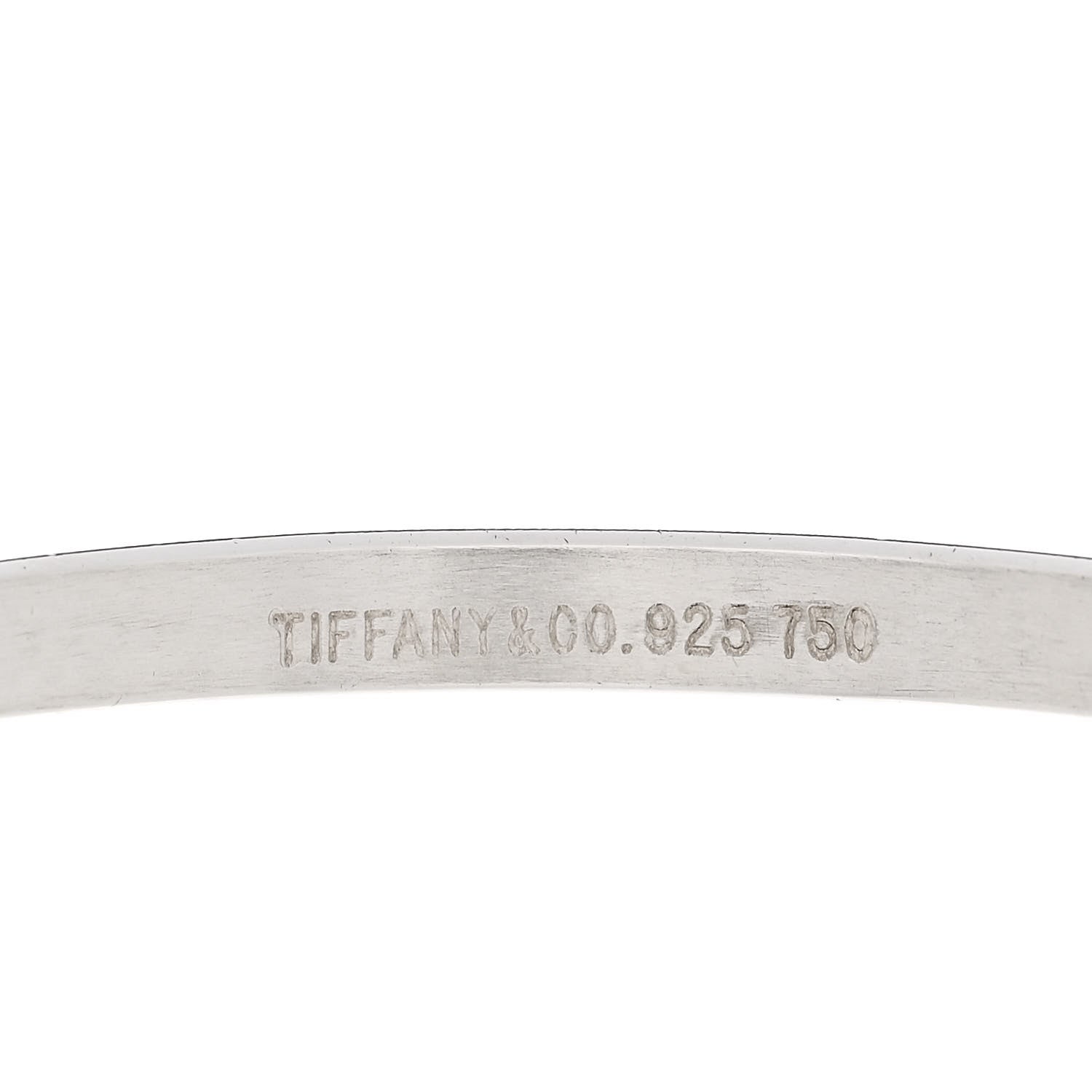 Tiffany Sterling Silver 18K Yellow Gold Double Loop Bangle Bracelet 3 of 6