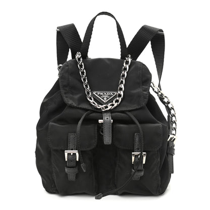 Prada Nylon Vela Mini Crossbody Backpack Black 1 of 11
