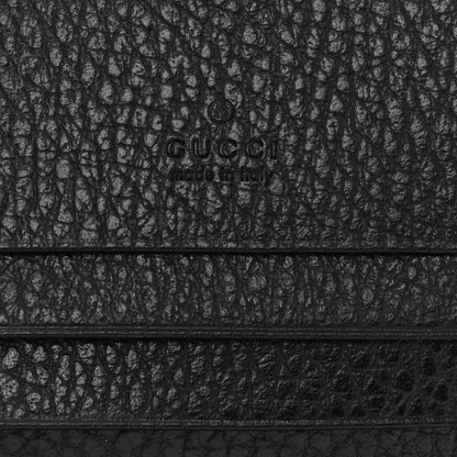 Gucci Dollar Calfskin Bosco Card Case Wallet Black 6 of 10