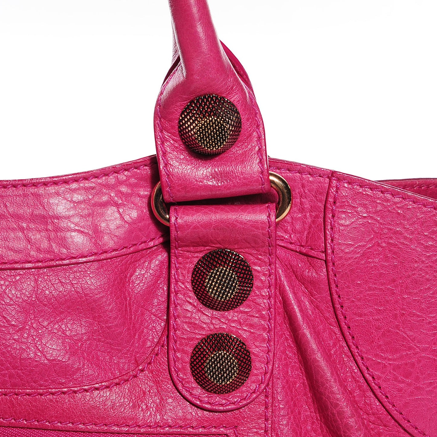 Agneau Giant 21 Rose Gold Hardware Part Time Cyclamen Fucsia