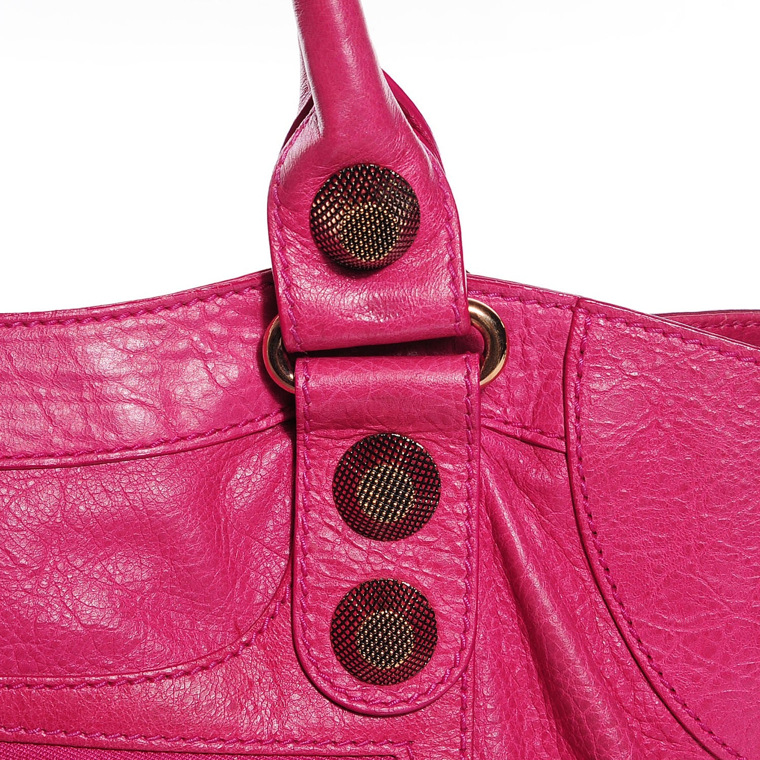Balenciaga Agneau Giant 21 Rose Gold Hardware Part Time Cyclamen Fucsia 7 of 14