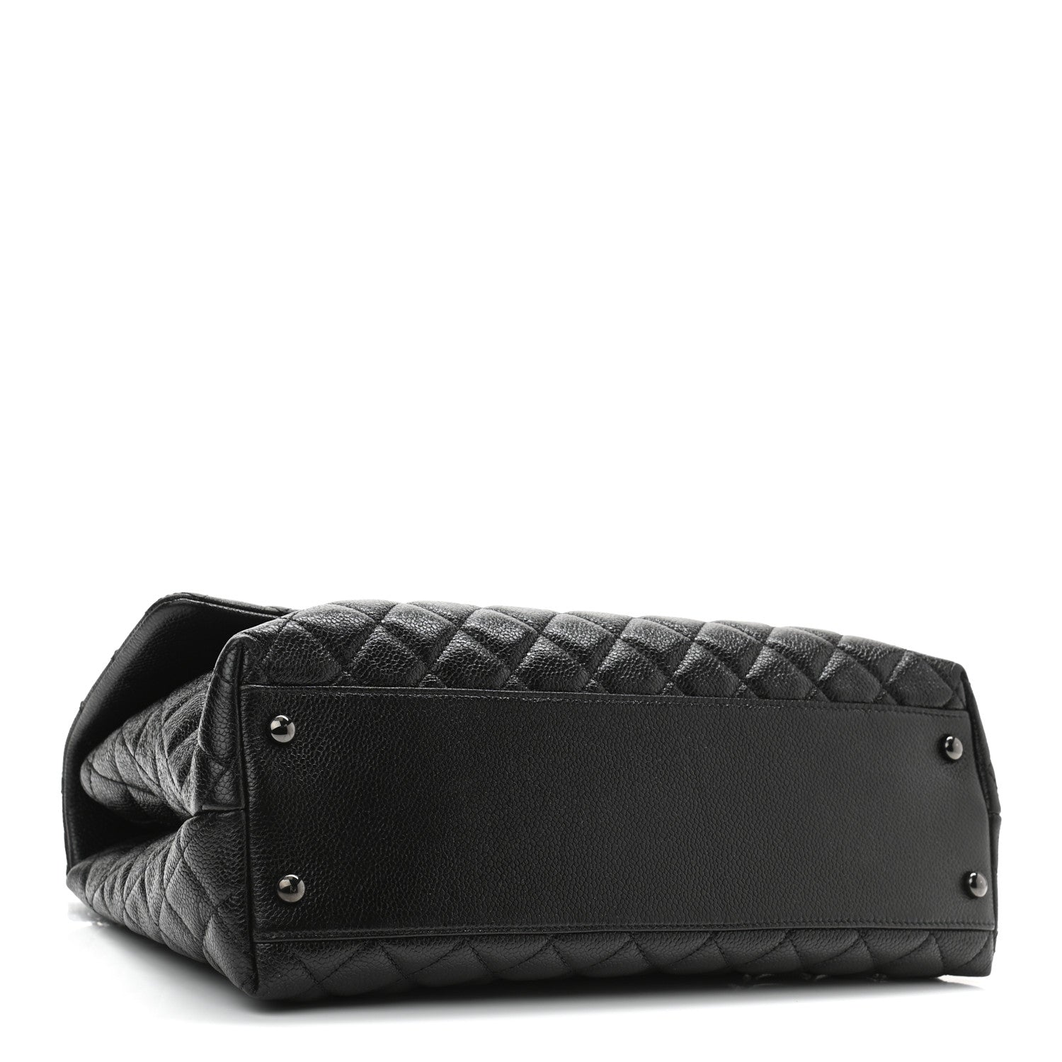 Chanel Caviar Quilted Medium Coco Handle Flap So Black 4 of 10