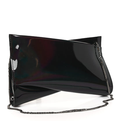 Christian Louboutin Patent Psychic Loubitwist Clutch Black 3 of 10