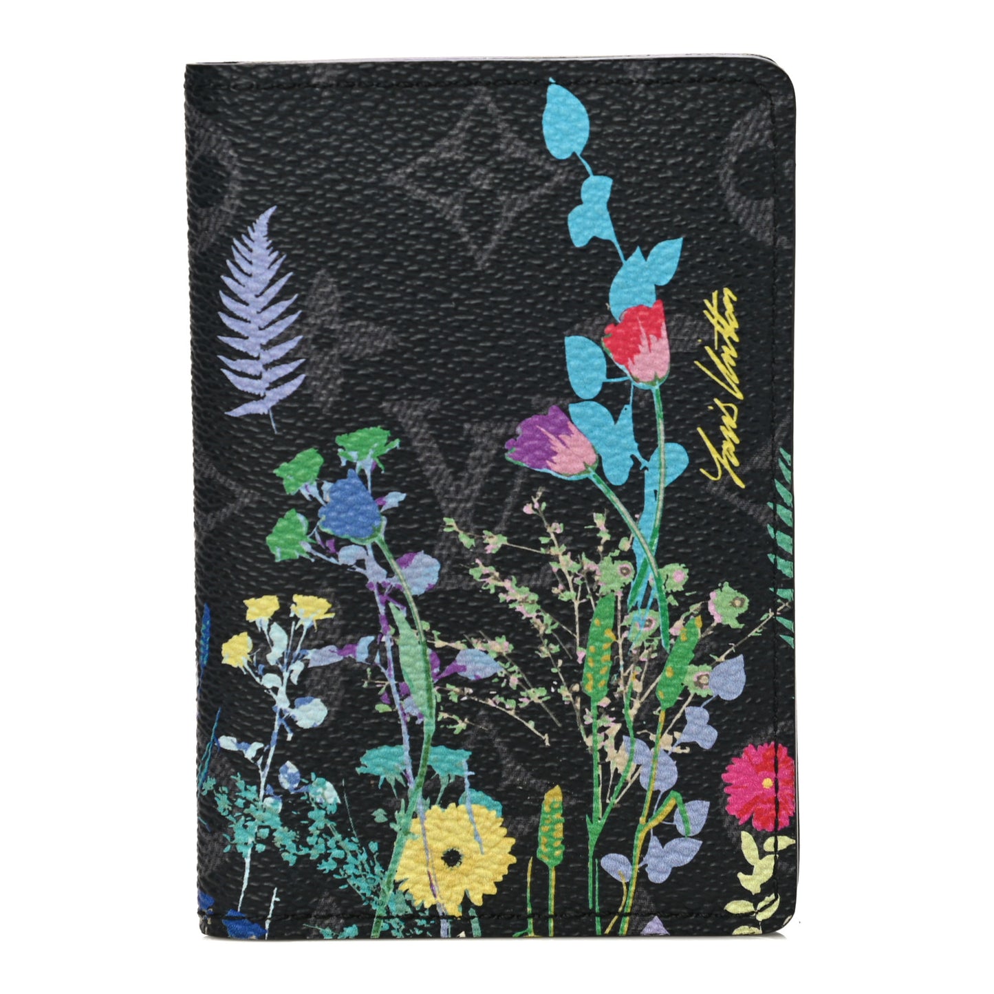 Monogram Eclipse Flower Print Pocket Organizer NM