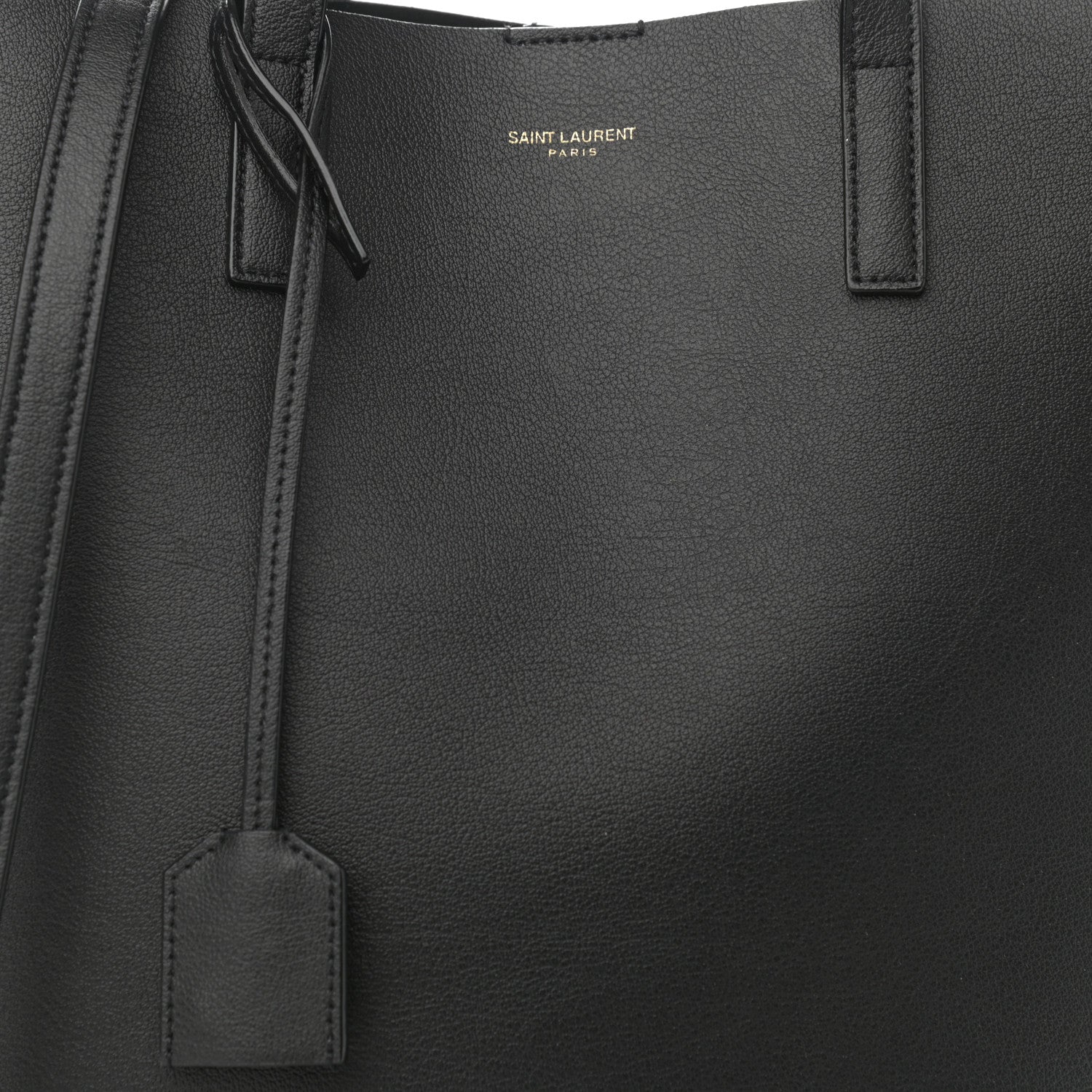 Saint Laurent Calfskin Toy Shopping Tote Black 8 of 10