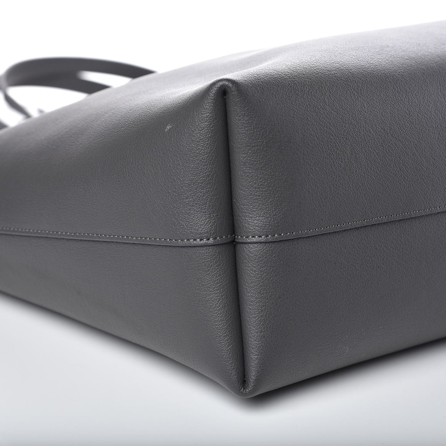 Calfskin Large Shopping Tote Dark Grey