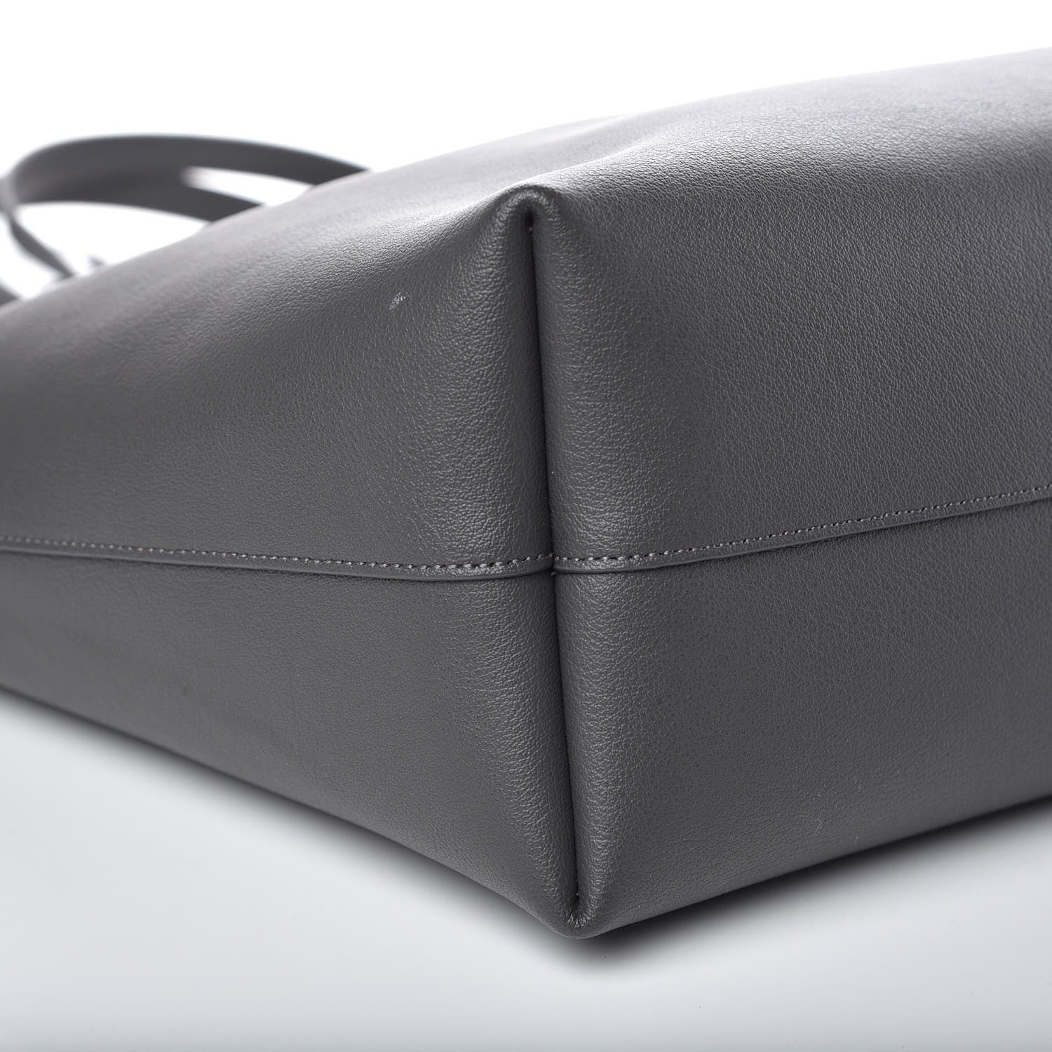 Saint Laurent Calfskin Large Shopping Tote Dark Grey 9 of 11