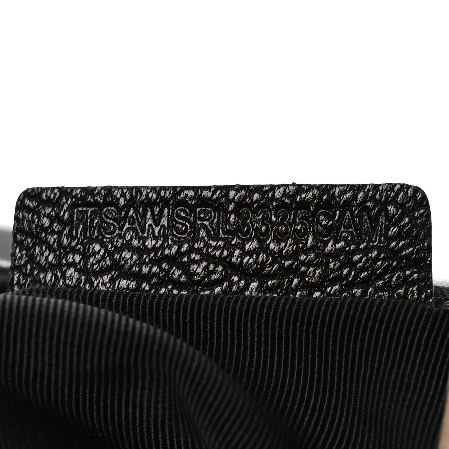 Grained Calfskin Pin Clutch Black