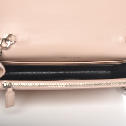 Saint Laurent Smooth Calfskin Classic Monogram Kate Tassel Chain Wallet Marble Pink 5 of 8
