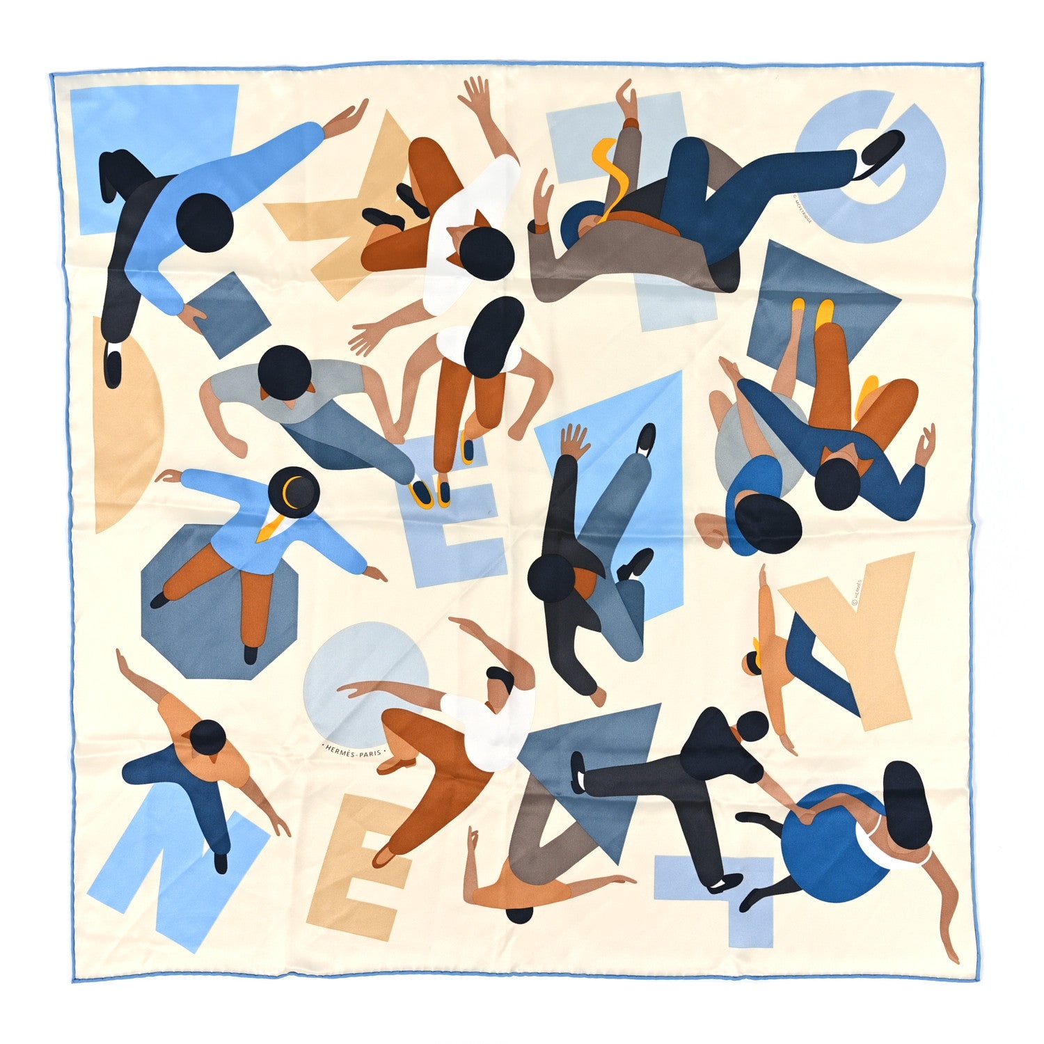 Hermes Silk Hommage A Gene Kelly Scarf 70 1 of 4