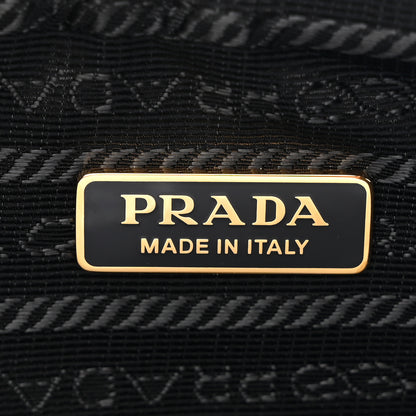 Prada Jacquard Triangolo Symbole Embroidered Mini Triangle Bag Black Corda 6 of 10