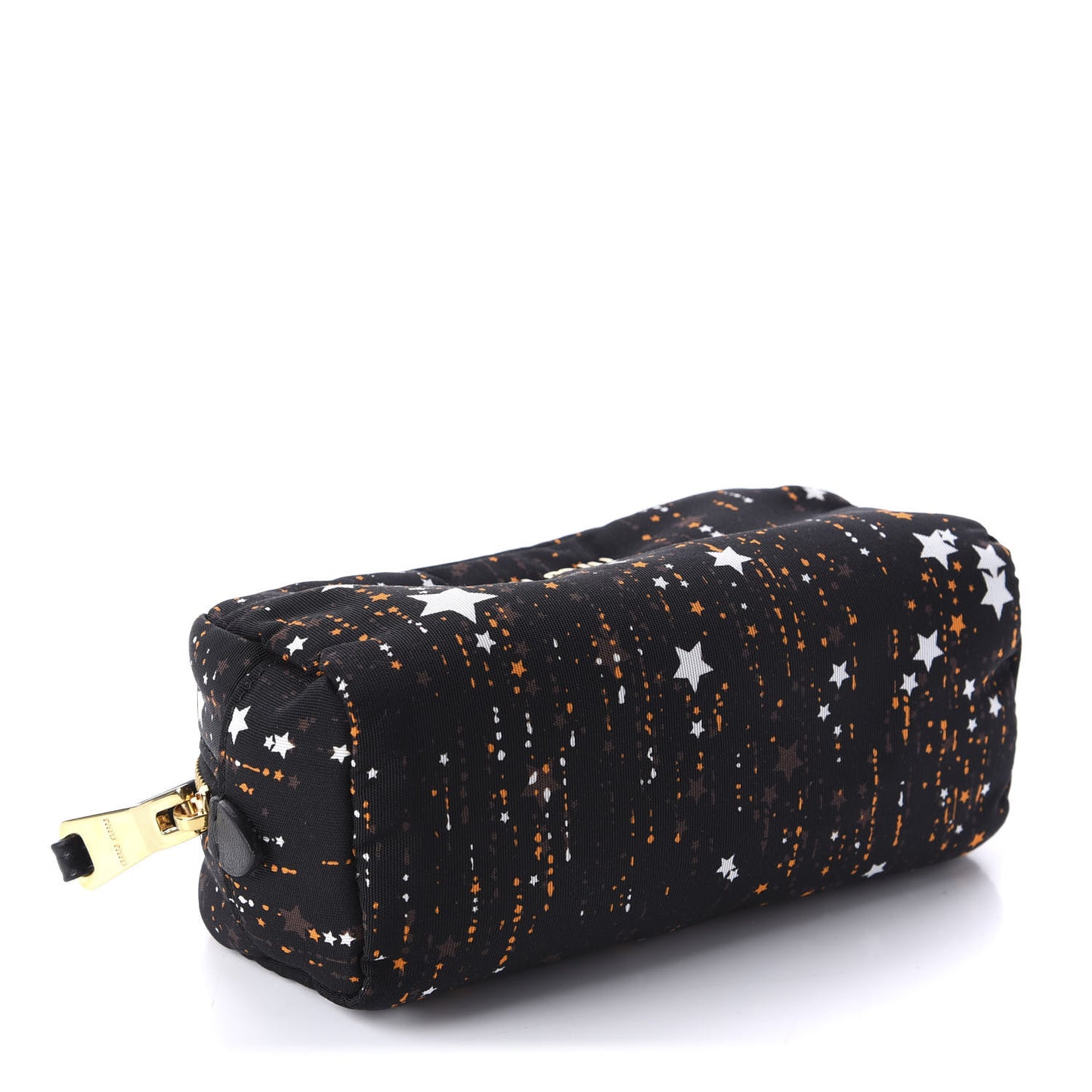 Nylon Printed Stars Pouch Black
